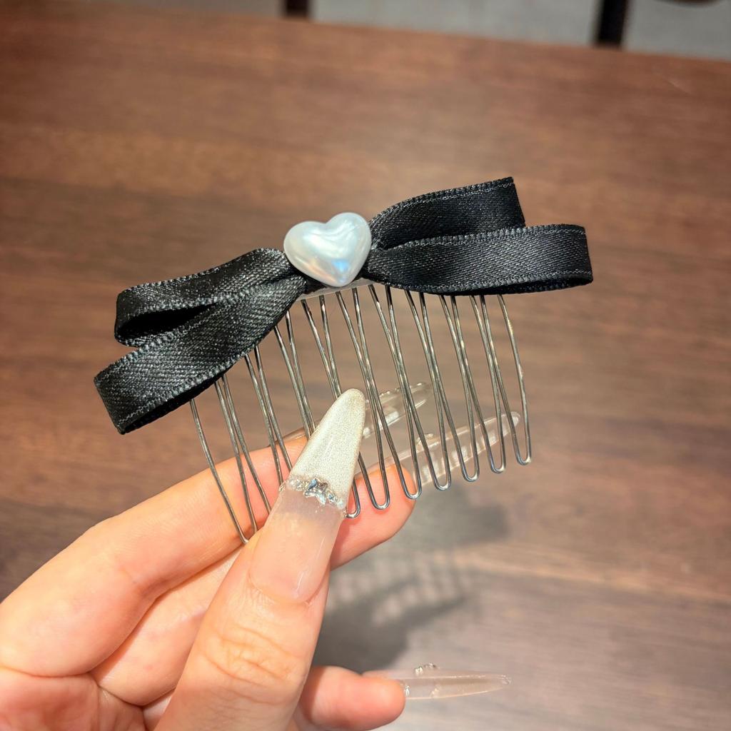 1PC Bangs Broken Hair Sorting Hair Comb Women Girls Cute Butterfly Knot Hair Clip Bow Flower Korean Sweet Inverted Comb Hair Accessories Jewelry