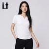 Izzueit Women's V-Neck Short Sleeve T-Shirt