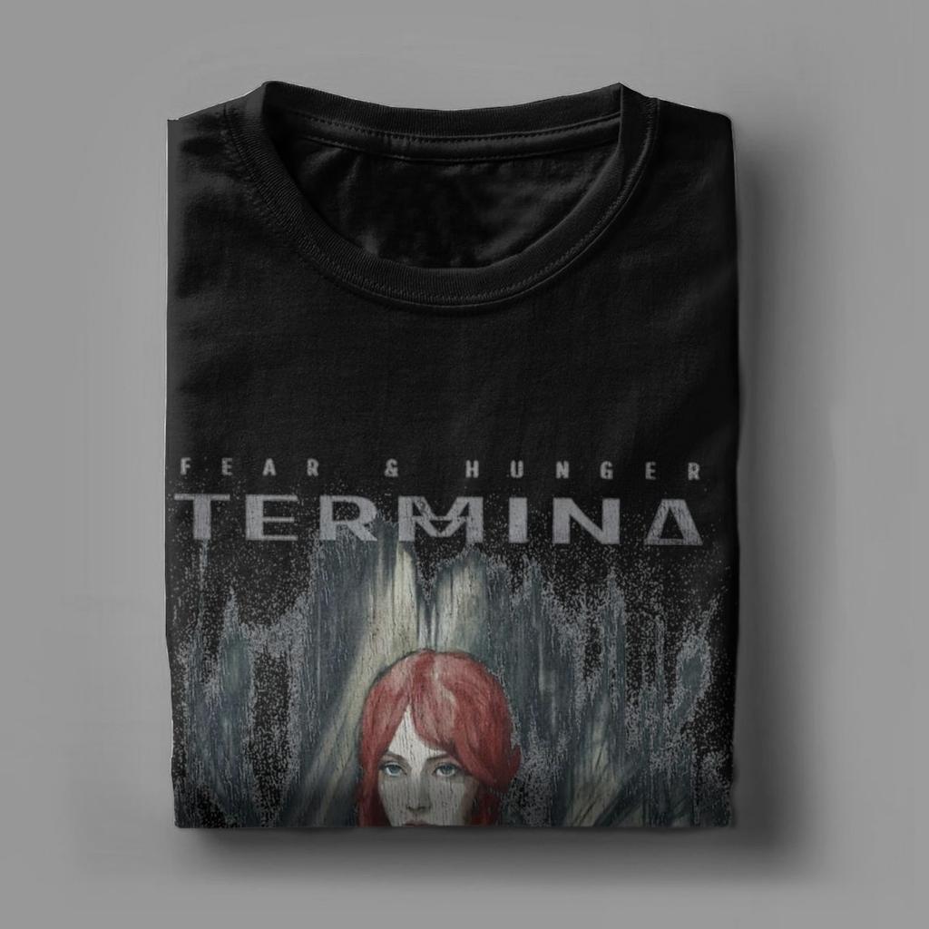 Men's Fear And Hunger 2 Termina Abella T Shirts Pure Cotton Clothes Fashion Short Sleeve Round Collar Tees Plus Size T-Shirts