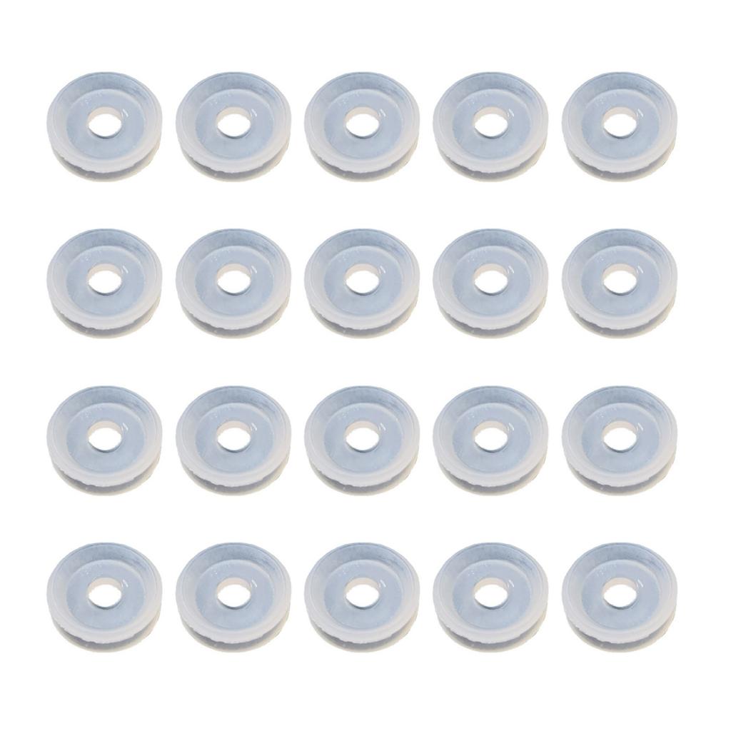 Set of 20 Silicone Float Valves Seal Rings Ball Valves Seal Rings Convenient Float Valves Gasket for Various Models