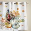 Thanksgiving Kürbis Truthahn Vorhänge für Schlafzimmer Wohnzimmer Fenster Vorhang Behandlungen Jalousien Küche Home Decor Vorhänge