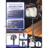 Rechargeable Outdoor Camping Lamp with Handheld Bracket - Super Bright Emergency and Market Stall Light.