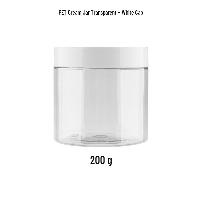 PET Transparent Wide-Mouth Cream Jar for Masks