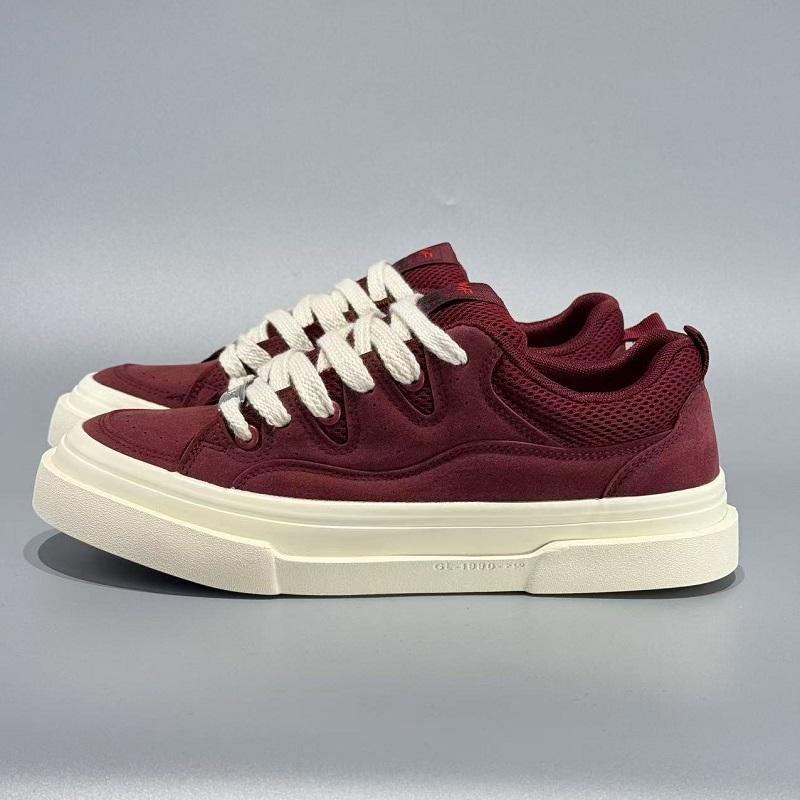 Fashion Women's Casual Sports Shoes Retro Fashion Anti Slip Platform Outdoor Skateboard Shoes 2025 New Lace Up Running Shoes Sneakers