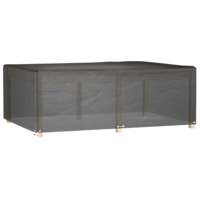 VidaXL Housse de salon de jardin 12 œillets 230x165x80cm rectangulaire 319299