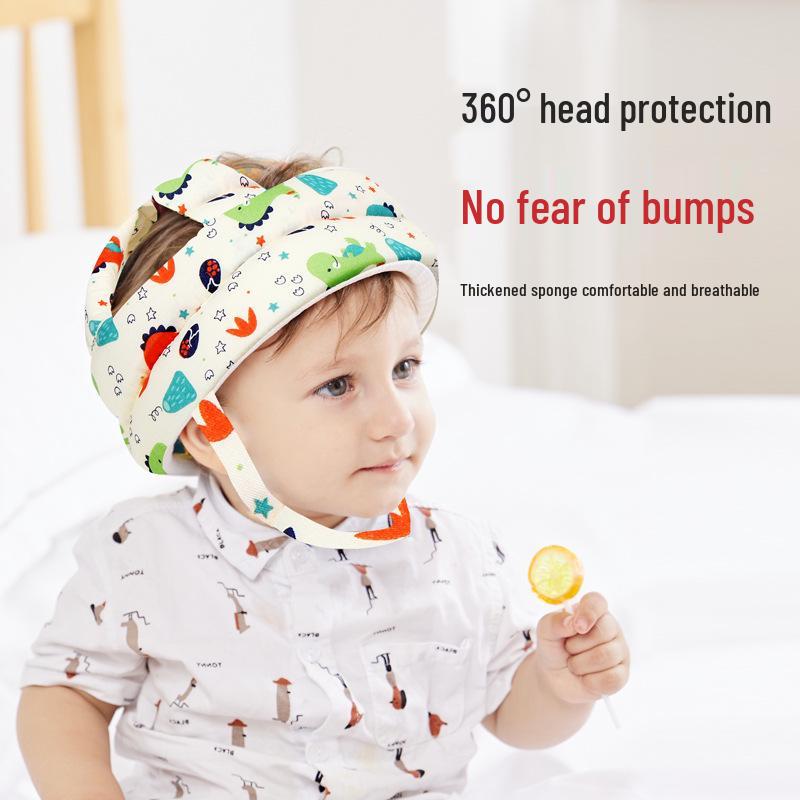 Adjustable Anti-Collision Hat for Kids Learning To Walk – Protective Baby Crib Safety Headgear