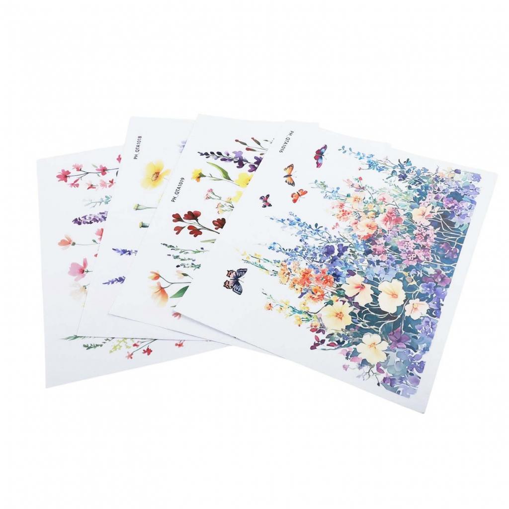 Botanische Muster Badezimmerdeko Kreative Aufkleber Toilettenaufkleber