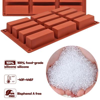 Chocolate Bar Molds Silicone Candy Molds Rectangular Silicone Mold Easy To Clean Cookie Molds BPA Free, for Baking Decoration
