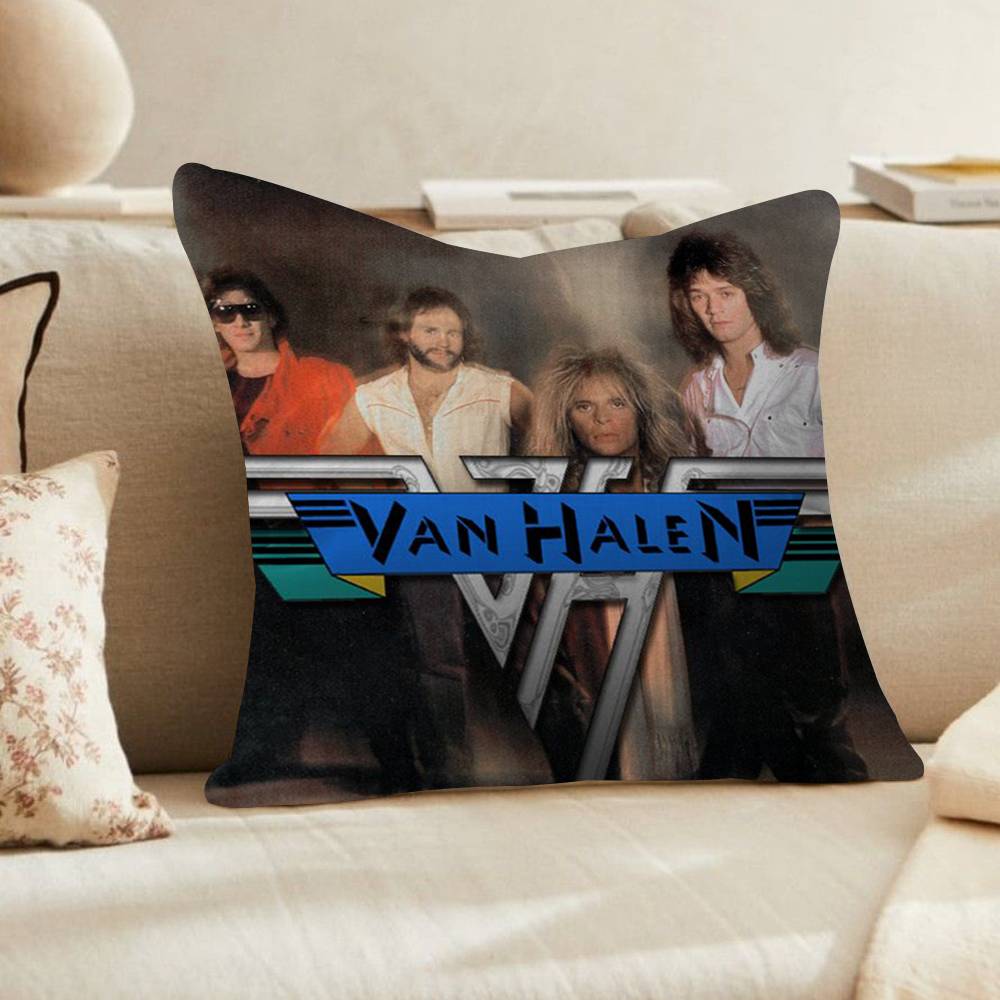 Van Halen Retro rock band Cushion Cover x Polyester Sofa Cushions Decorative Throw Pillows Home Decoration Pillowcover