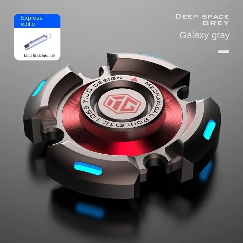 Fidget Spinners για Ενήλικες και Παιδιά, Παιχνίδι Fidget για Ανακούφιση από Στρες, Άγχος, ΔΕΠΥ, Μεταλλικά Παιχνίδια Spinner Δακτύλου/Χεριού με Φωτεινό Φως