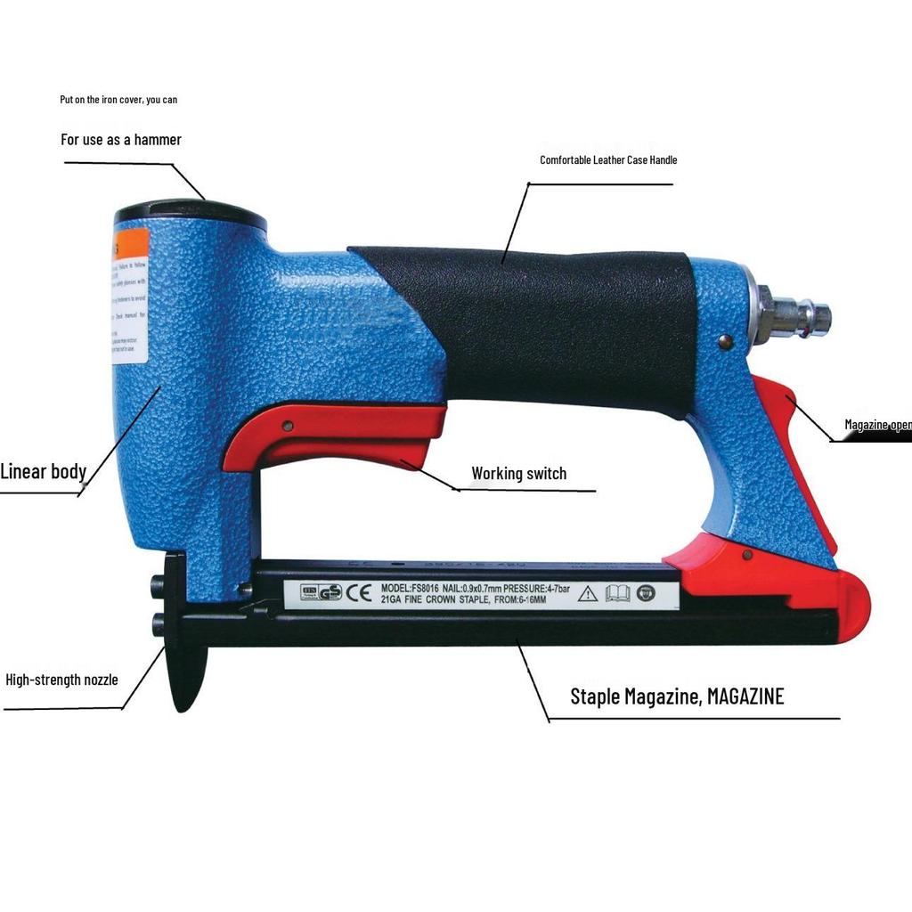 European-Style BeA 8016 Industrial Staple Gun for Upholstery and Car Seats