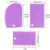 3pcs/lot Dough Cake Cutter Slicer Spatula For Cake Cream Scraper Pasty Cutters Scraper Irregular Teeth Edge Diy Scraper