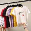 2025 Summer Casual loose student T Shirt Women's Y2k Tops Harajuku funny letter print Short Sleeve T-shirts for Women