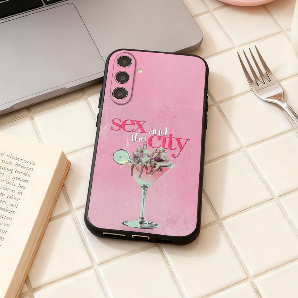Sex And The City phone Case For Samsung Galaxy A73,A72,A71,A70,A53,A52,A51,Others Soft Black Shell