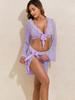 2025 Sun Protection Long Sleeve Beach Dress & Sexy Two-Piece Bikini Set
