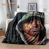 Hip Hop Art Rapper Legend Star Soft Plush Blanket,Flannel Blanket Throw Blanket for Living Room Bedroom Bed Sofa Picnic Cover 3D