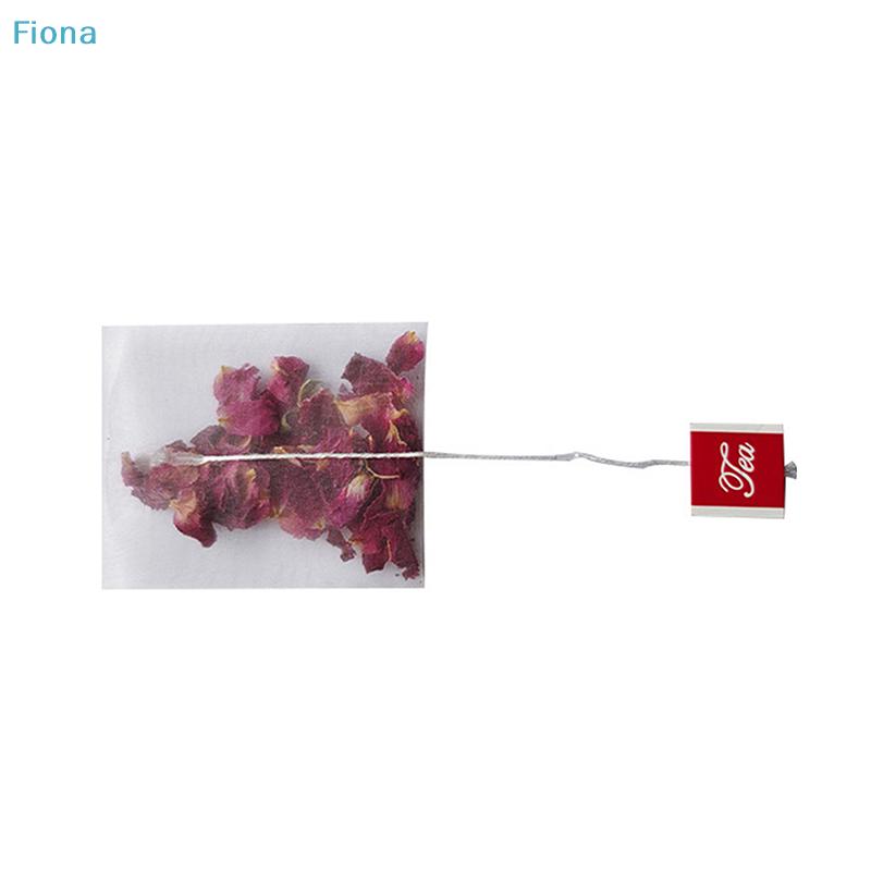 100Pcs Pyramid Tea Bags Filter Portable Transparent Disposable Nylon Teabags Single String With Label Empty Tea Bags