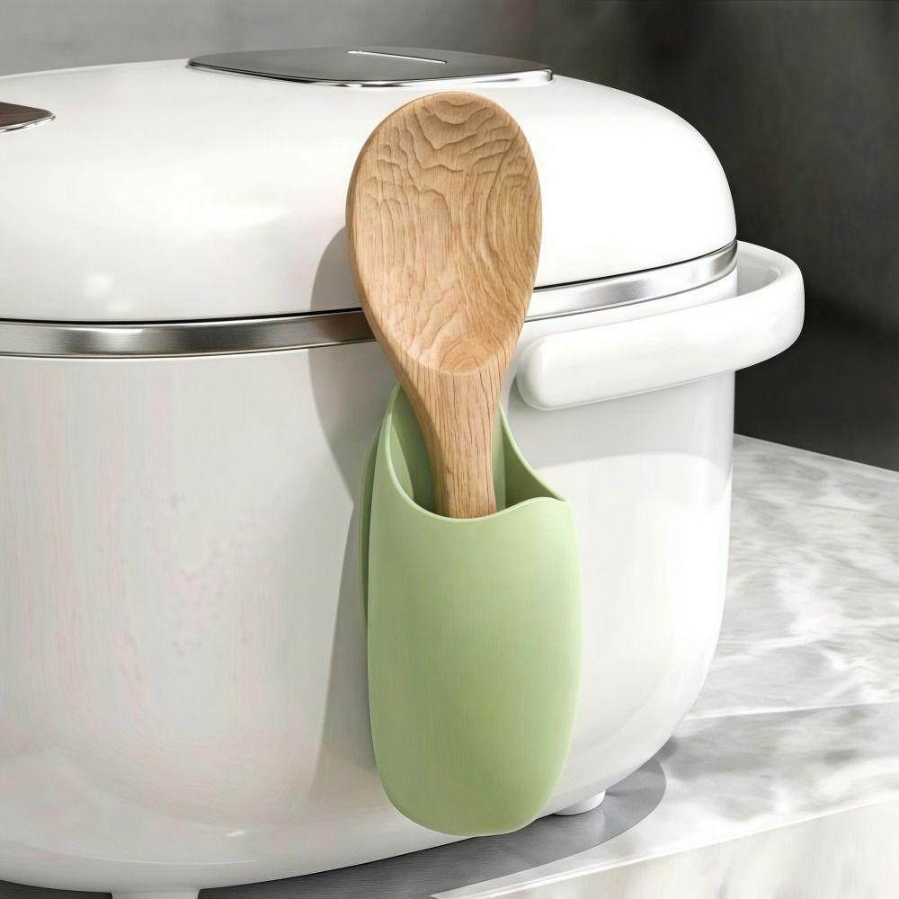 Mini Kitchen Rice Spoon Holder Multifunctional Toothbrush Holder New Rice Cooker Spatula Rack  Home