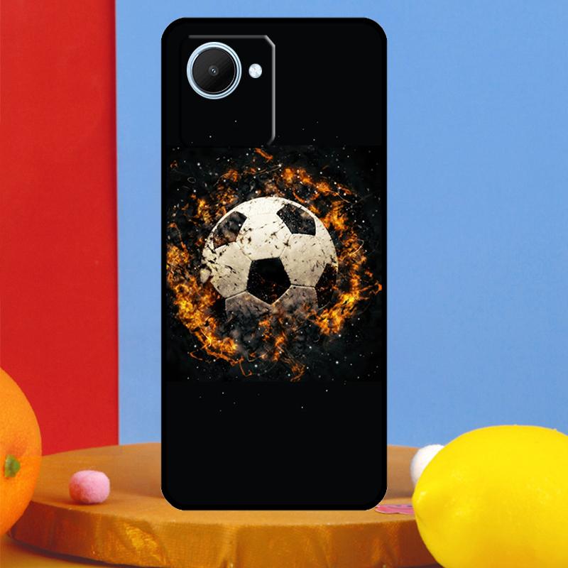 Football Soccer Ball For Realme 12 9 10 11 Pro Plus C67 C55 C53 C51 C35 C33 C30 C25s C21Y C31 GT5 GT Neo 6 Case
