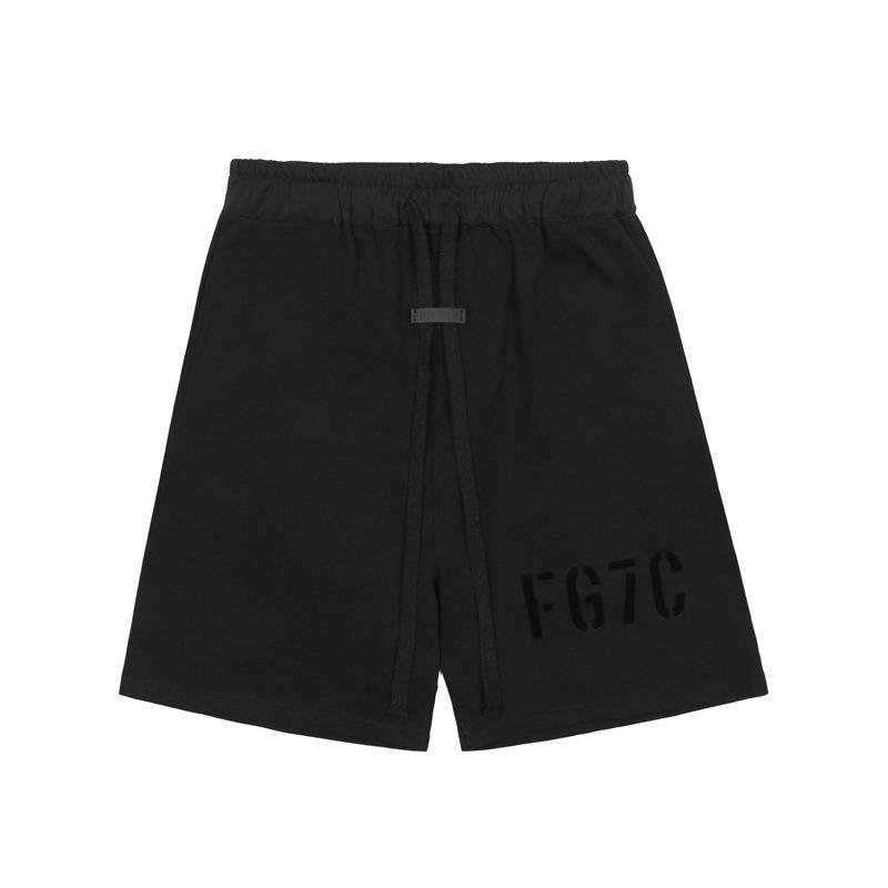 FOG ESSENTIALS Unisex Loose Silicone Print Casual Shorts