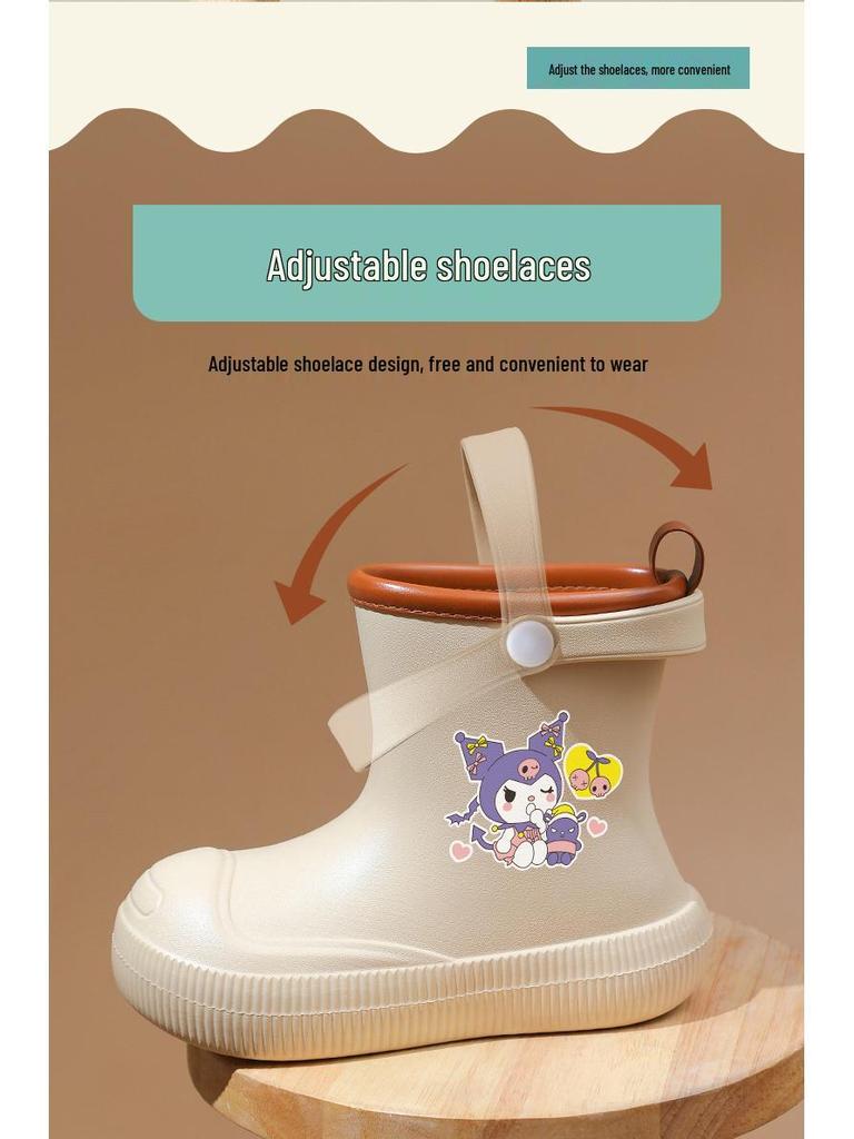 EVA 2026 Lightweight Waterproof Non-Slip Rain Boots for Boys and Toddlers