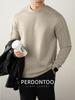 Men's Heavyweight Air Layer Long Sleeve Semi-High Neck Sweatshirt (340G) - Autumn/Winter Luxury
