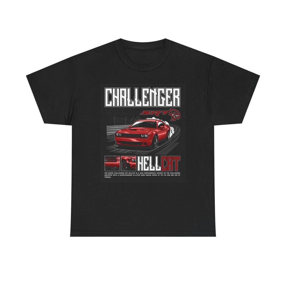 Challenger Hellcat Graphic T Shirt NEW Cotton Tee Gift  Unisex T-Shirt S