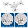 2 In 1 Hanging Fan with LED Lantern 3 Gears Electric Cordless Fan Silent Ceiling Drone Fan for Dining Room Bedroom Living Room