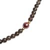 Bien Vetu 4Mm Smoky Quartz + 6Mm Single Cinnabar Gf Layered Necklace