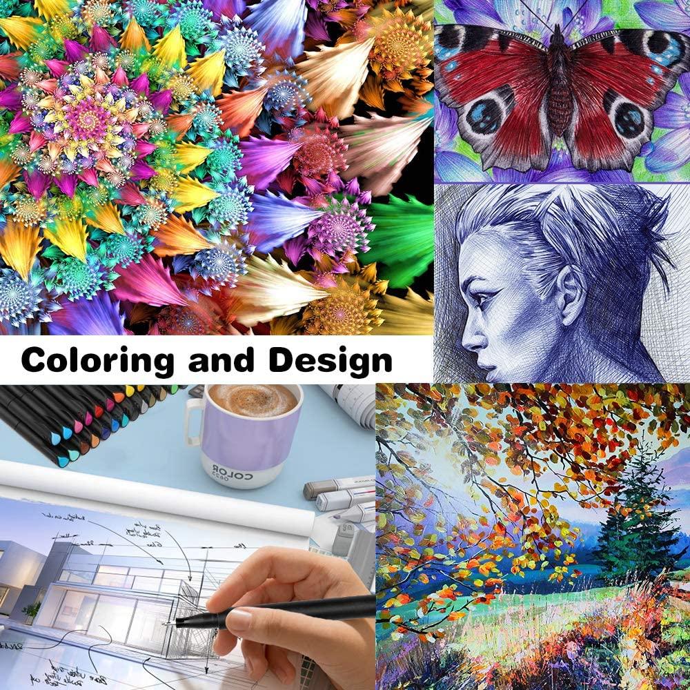 Journal Planner Pens Colored Pens Fine Point Bullet Pens 0.4mm Fineliner Color Pens for Drawing Writing Journaling Coloring Art School Office Suppl