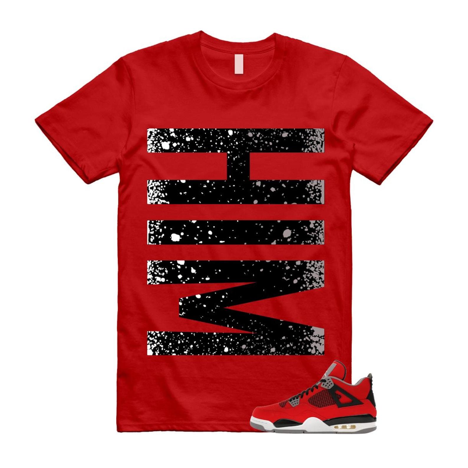 4 Toro Bravo Fire Red White Black Cement Grey 2026 T Shirt Match HIM VERT 2XL