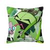 Invaders Zims Cartoon Square Pillow Case Cushion Covers Funny Zippered Decor Throw Pillow Case Cover For Home 40X40Cm