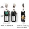 Fly Fishing Floatant Bottle Holder, Aluminum Alloy Lightweight Clip-On/Hang-On Tool Holder for Vest Backpack, for D-Rings & Loops