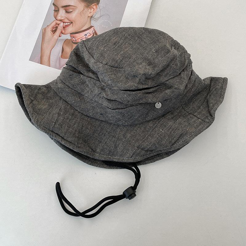 

Women s Linen Pleated Boater Hat: Simple, Solid-Coloured Summer Sun Hat for Outings – Versatile Boater Hat One Size