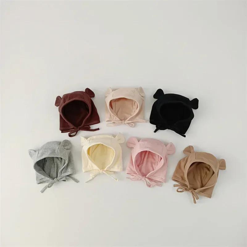 Hot Newborn Hat Cute Cartoon Bunny Bear Ear Beanie for Infant Baby Boy Girl Korean Baby Hat Spring Autumn Toddler Cap