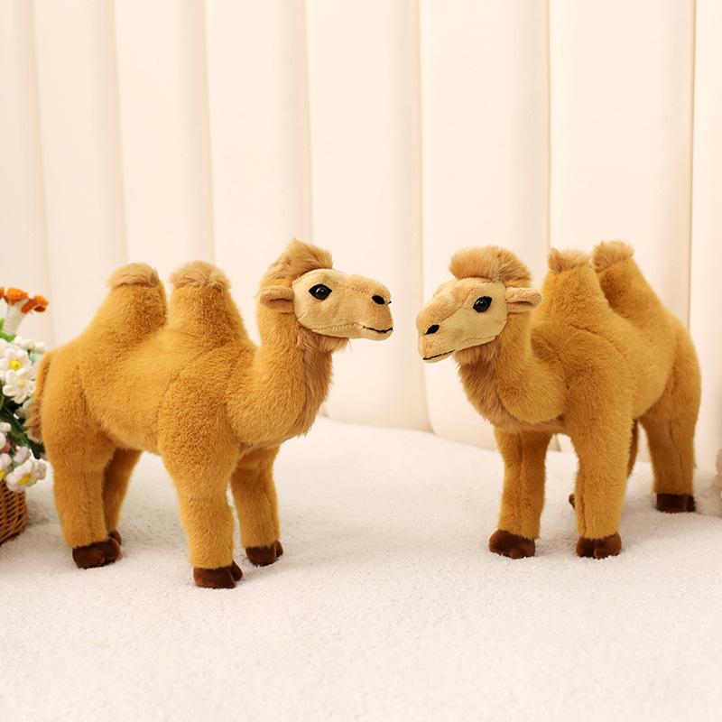 Cartoon Simulation Camel Doll Plush Toy Desert Bimodal Camel Doll Children'S Company Soothing Doll