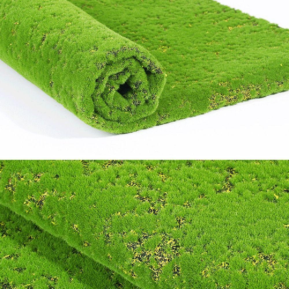 DIY Artificial Moss Carpet Durable Simulation Moss Sheet Fake Moss Grass Turf  Wall