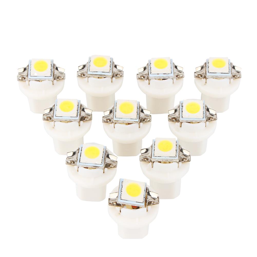 10PCS T5 Car Gauge 5050 1SMD LED Board Side Light Bulb 12V