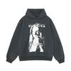 Mens Oversized Hooded Sweatshirt With Washed Distressed Look Cotton Heavyweight Long Sleeve Streetwear Cleanfit Style