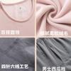 Thermal Base Layer Set Women Men Tencel Warm Fleece-Lined Long Sleeve Top Pants Soft Comfortable Underwear