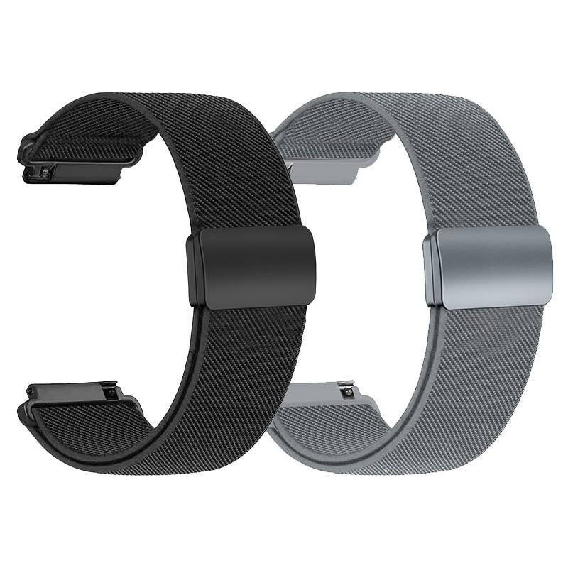 1-2PCS 20/22mm Magnetic strap for Samsung Galaxy Watch 7 6 5 4 40/44mm 6Classic 47mm Nylon Loop band for Huawei Watch GT5 Pro 4