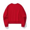 Li Ning Daily Prosperity Series Casual Sports Dragon Year Totem Round Neck Long Sleeve Sweatshirt Women sweatshirt Samba-Red AWDU330-4