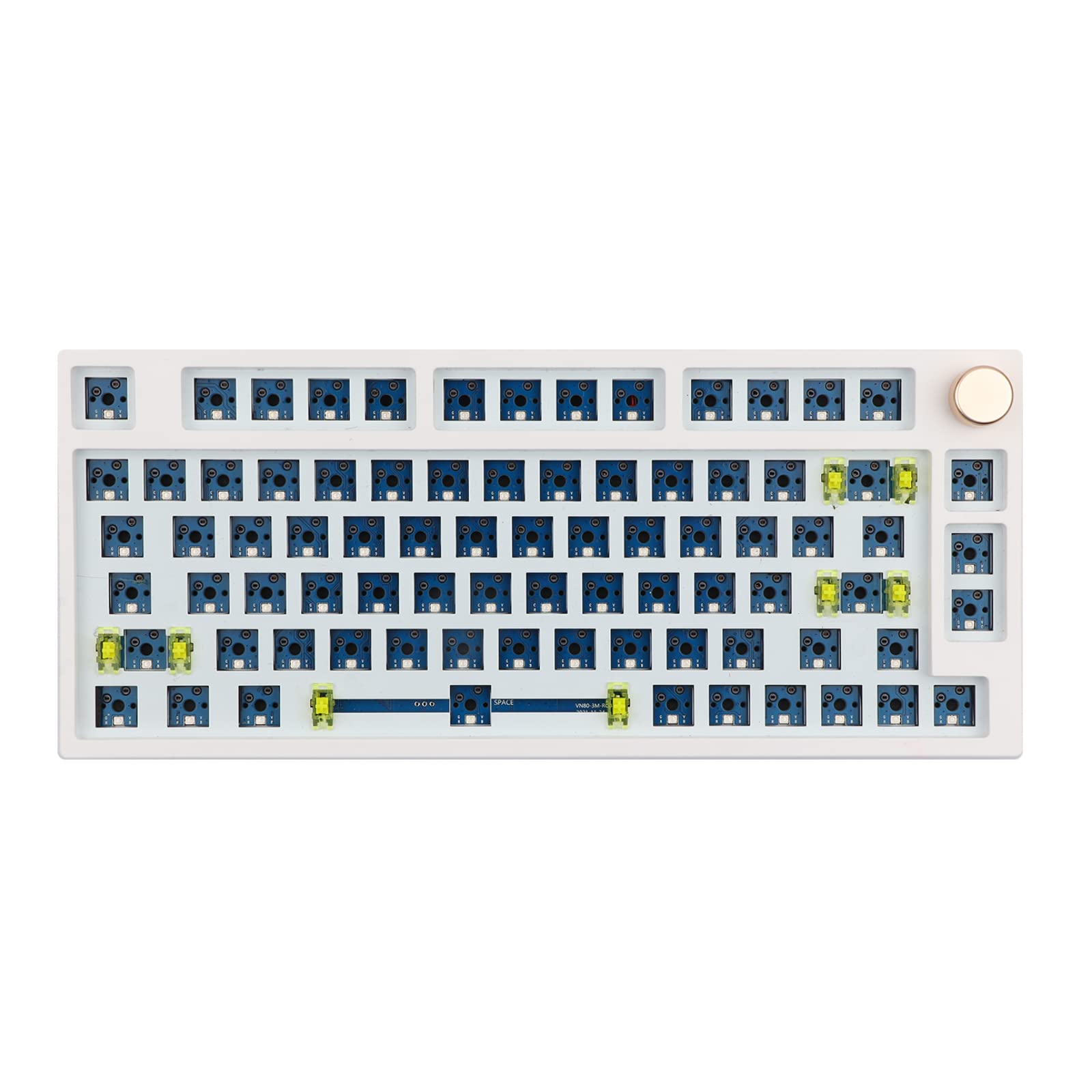 

[New Release] EPOMAKER TH80 Pro Gaming Keyboard Kit 75% 80 Keys Hot Swap Bluetooth 5.0/2.4GHz/Type-C Wired Mechanical Keyboard Kit DIY Kit (White)