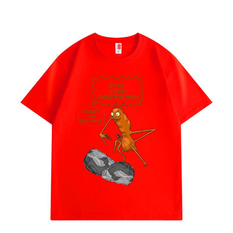 Marcus The Worm I Don't Like This Rock Funny Meme T-shirt High Quality Fashion Oversized T Shirts Unisex Cotton T-shirts