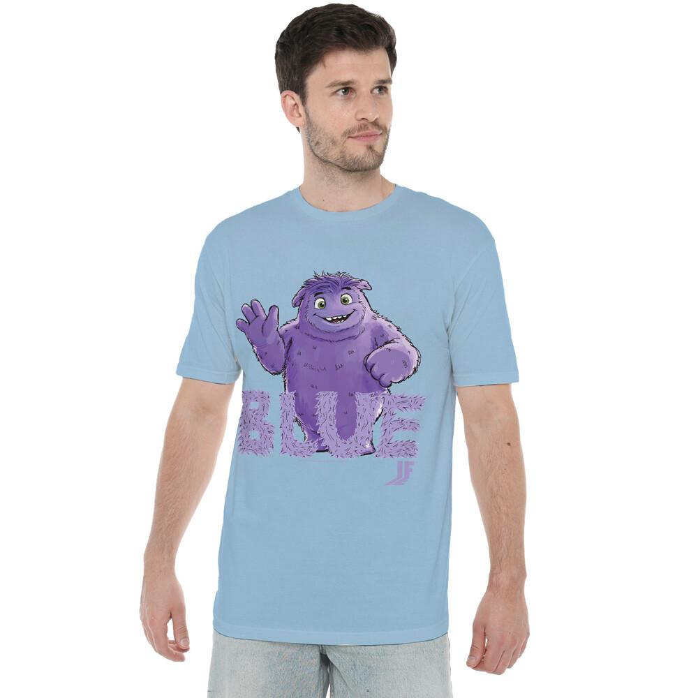 If Movie Imaginary Friends Blue Waving T-Shirt S-2XL Light Blue XXXXL