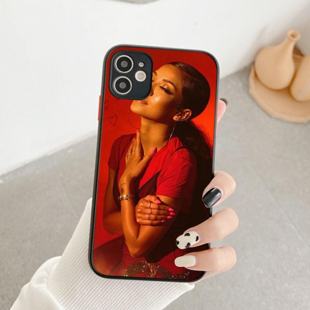 Sängerin J-Jhene-Aiko Handyhülle Für IPhone 14 11 12 13 Mini Pro Max 8 7 Plus X XR XS MAX Durchsichtige Matte Hülle