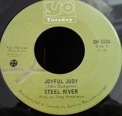 7inch Record STEEL RIVER - Mexican Lady GH113X Tuesday Records 1971 Canada Rock Used