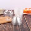 50pcs Transparent Disposable Cake Cup U Shaped Dessert Cup Drinkware Ice Cream Cup  Pudding