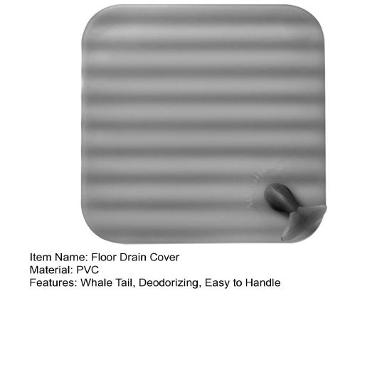 Silicone Floor Drain Cover Whale Tail Deodorizing Easy To Handle Transparent Pad Floor Drain Cover