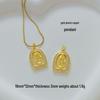 Hot New Gold-Plated Virgin Mary Pendant Necklace - Temperamental Sparkling Handmade Accessory